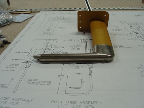 The complete Pitot Tube assembly