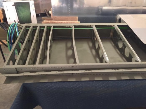 View of Pitot/AOA lines and the brace in place