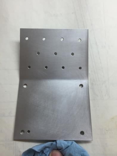 Splice Plate Drilled, Deburred, Scuffed and ready to Prime!