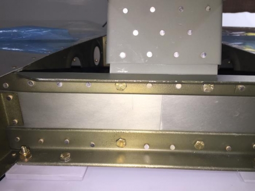 Horizontal and Vertical Stabs attached to the plane!