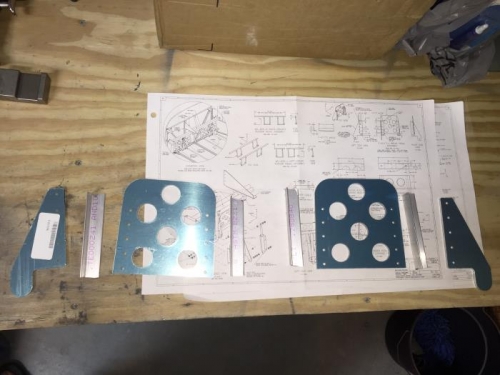 Angle cut from stock and laid out!