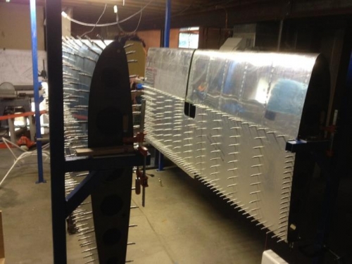 Wings on JIGs but still a lot of work to do!