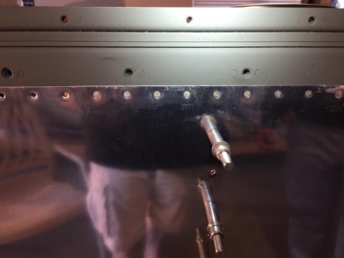 Started in the center of the inboard skin