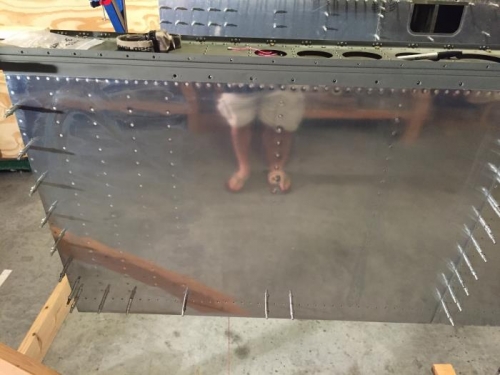 Really pleased with how the back riveting is going!