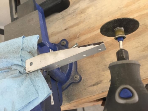 Used the Dremel to cutoff acess material!