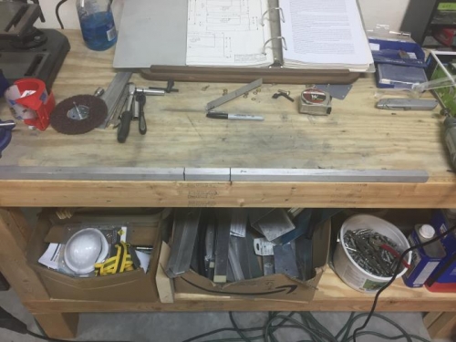 Cutting the Angle stock to 16