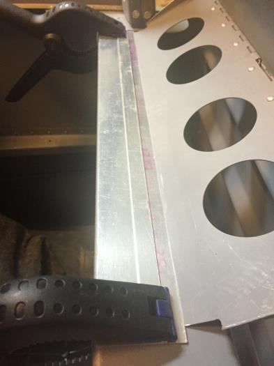 Clamped in place upside down for drilling!