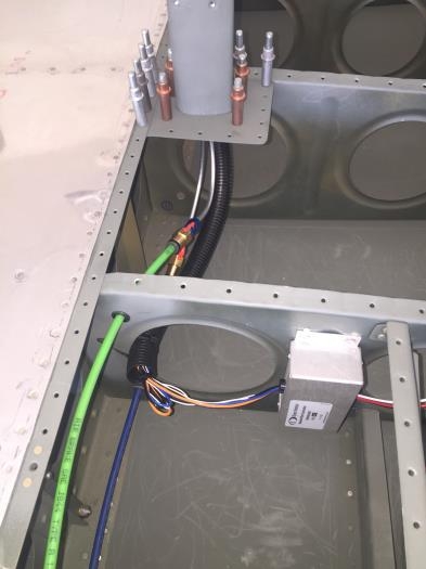 Safeair air lines run and heat control box installed