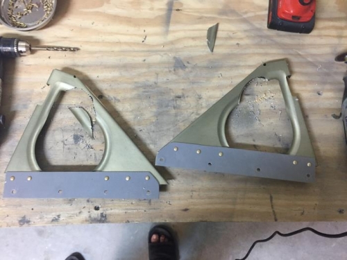 Once cut I used the air grinder to smooth these out!