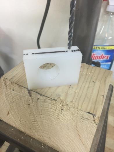 Center Block Drilled!