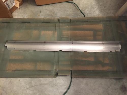 Aileron Gap Seal trimmed and drilled