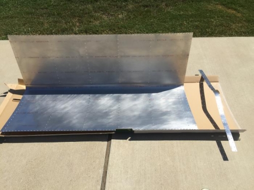 RW leading edge skin preped for primert!