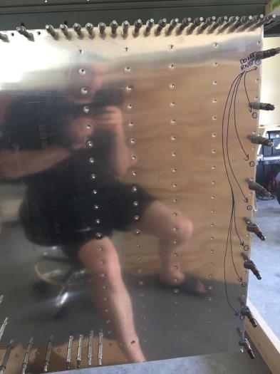 Held in place with clamps!