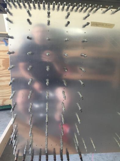 Clecoed as I drilled for rib alignment!