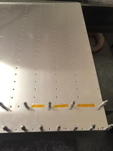 Riveted the aft spare first