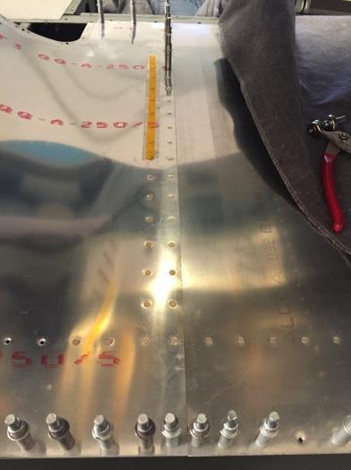 Working from aft spar up the ribs