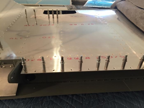 Working inboard out towards wing tip