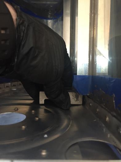 Tungsten bucking bar worked well