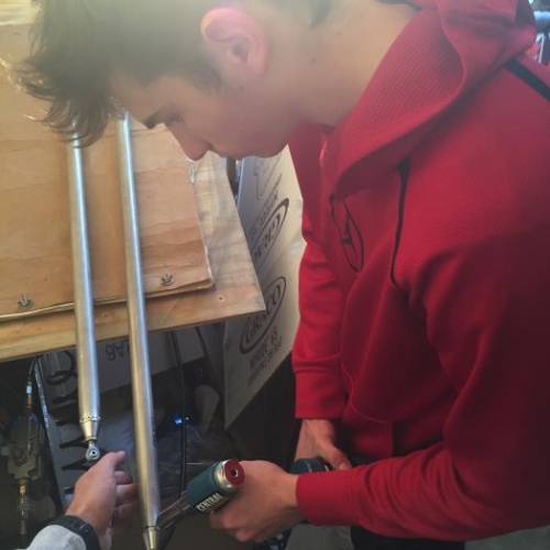 Some Blind Rivet Help from the Boy!