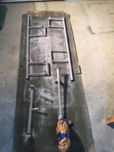 Started to prime on the ground and switched to hangers