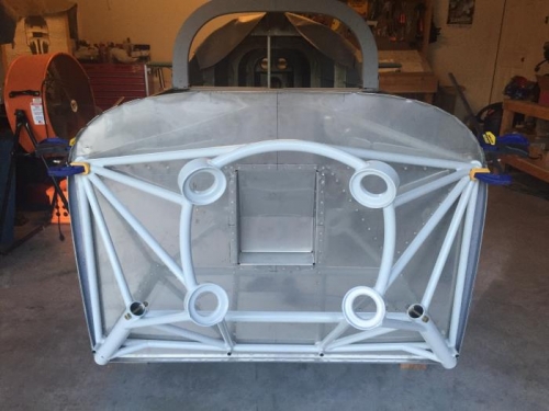 New Engine Mount clamped in place!