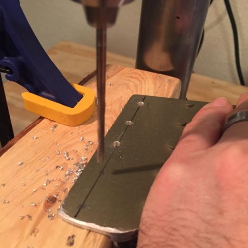 Drilling Aileron Brackets