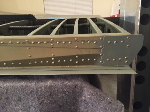 Finished fitting, drilling, priming and riveting the rear spar doubler and attach bracket!