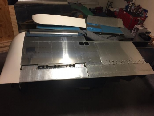 Test fit the wing tip just to see how it all looked together!