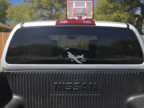 New RV-6 Sticker for the Truck!