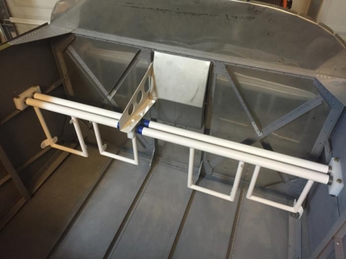 Riveted in the Rudder Pedal Bracket!