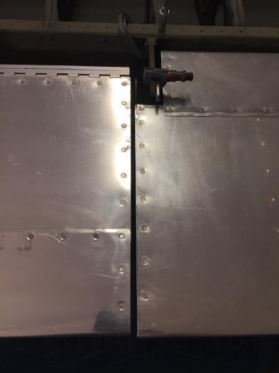 1/2 inch gap between flap and aileron