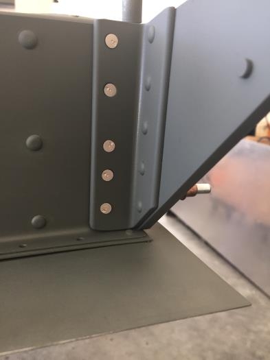 Used flush rivets on the inside and standard rivets on the out side