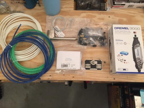 SafeAir Pitot/Static kit, Van's Data Plate, Dynon Pitot Tube and AOA Boom