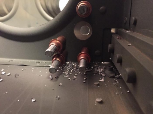 Found one of the Pitot line holes in the number 5 rib was over sized