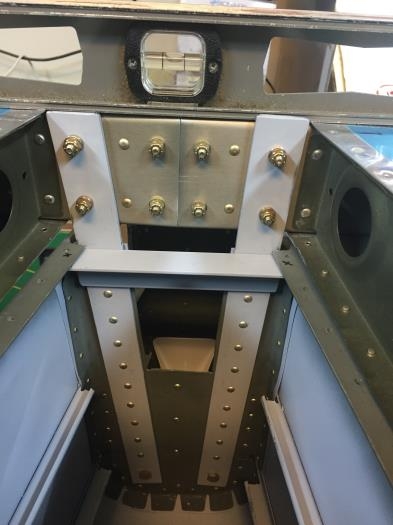 All four bolts drilled to upright mounts and lightly secured!