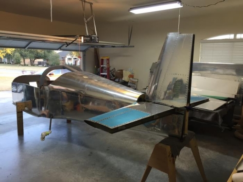 Vertical Stab clamped in place!