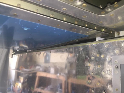 Left underside of horizontal stab!