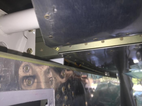 Right under side of horizontal stab!