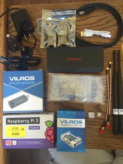 All the components to build the ADS-B