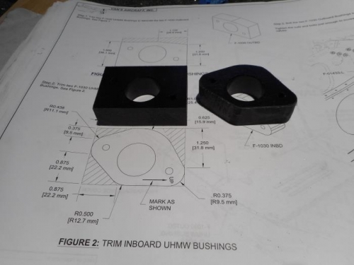 UMHVinner bearing block before and after cutting