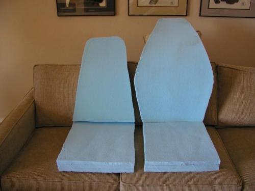 Rough cut foam cushions