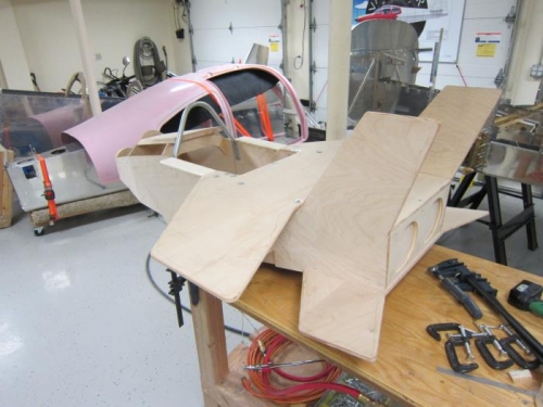 Glue curing and clamps removed.