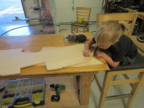 Amelia marks the edges to route