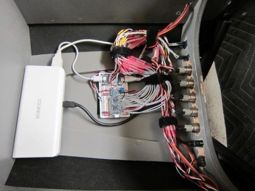 Finished Avionics Panel, from underneath.