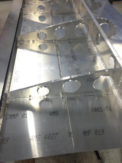 Right Wing - Lower Skin Stiffeners