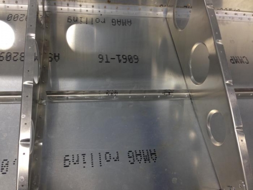 Right Wing - Lower Skin Stiffeners