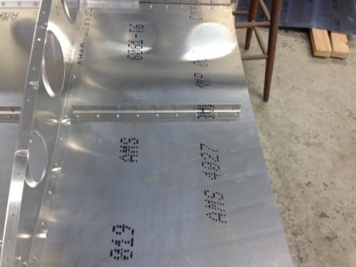 Right Wing - Lower Skin Stiffeners