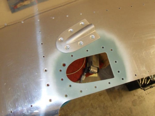 Filed the fairings to fit the cutout.