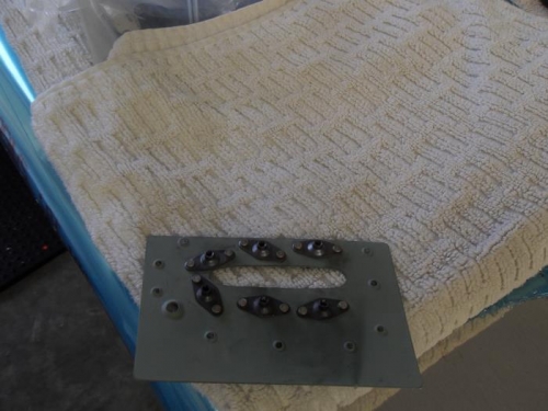 Fabricated a backing plate