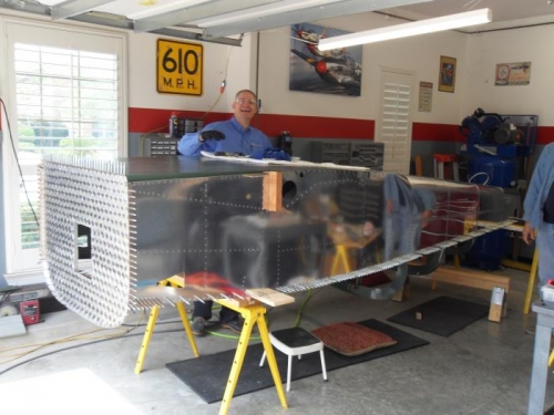 Bottom fwd skin finished!